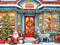 Christmas Toy Shop Jigsaw Puzzle 550 Piece by Vermont Christmas Company - Fully Interlocking & Randomly Shaped Pieces - 24" x 18" - Family Puzzles